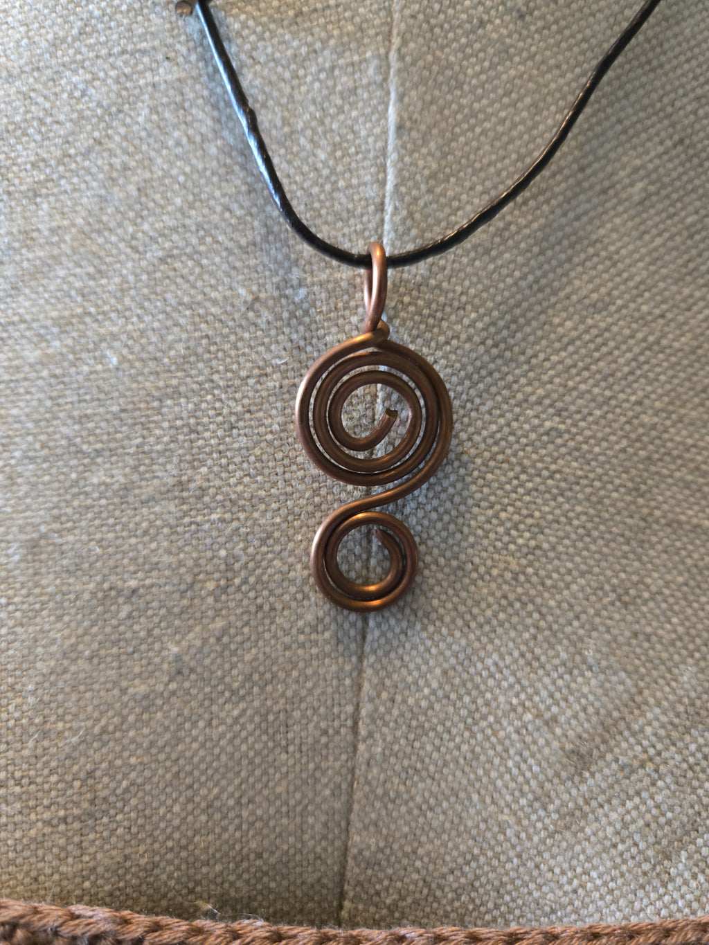 Copper Spiral Pendant