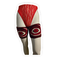 Red Evil Eye Leg Wraps