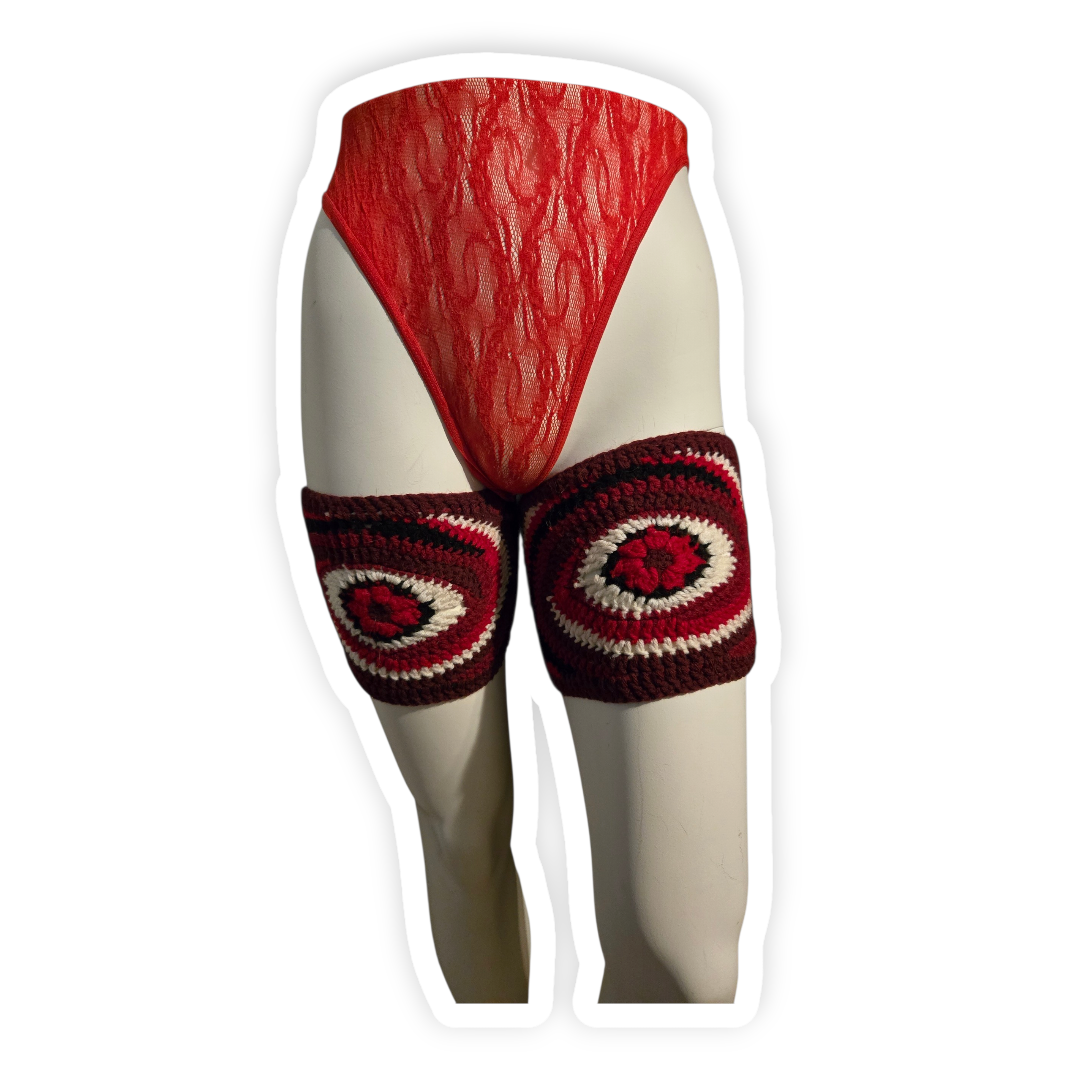 Red Evil Eye Leg Wraps