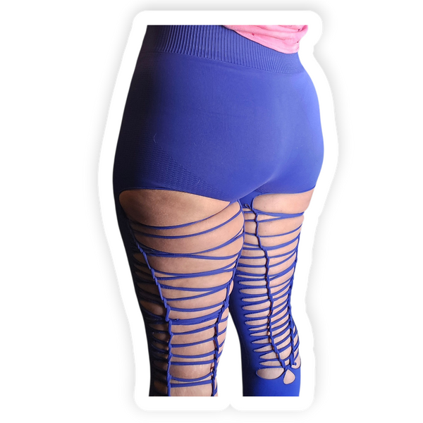 Slit Weaved Thrifted Leggings