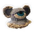 Blue Bear Ear Stash Eye Bucket Hat