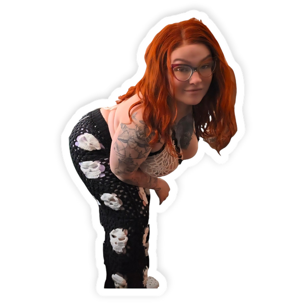 Skull Granny Square Pants Large