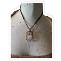 Copper Frame Hanging Quartz Pendant