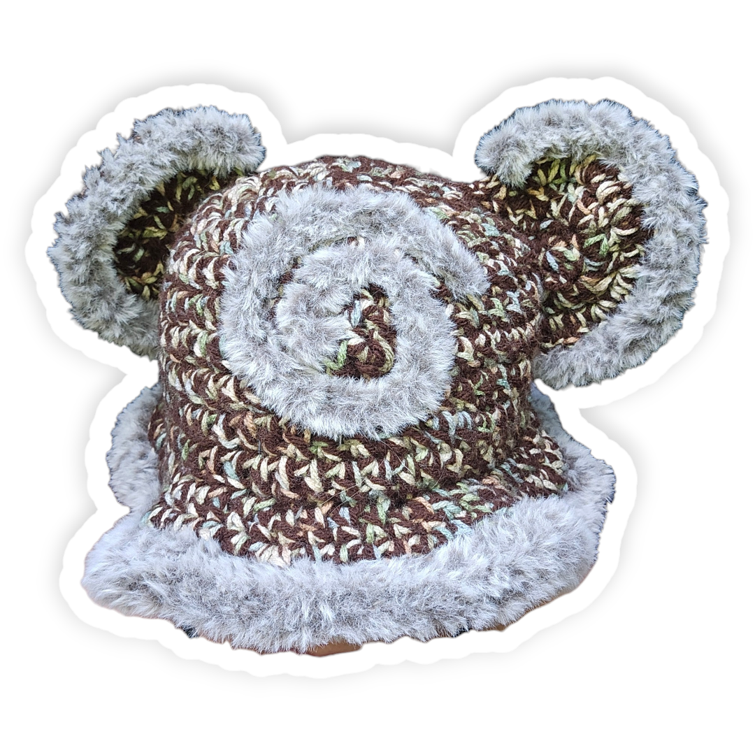 Spiral Bear Bucket Hat