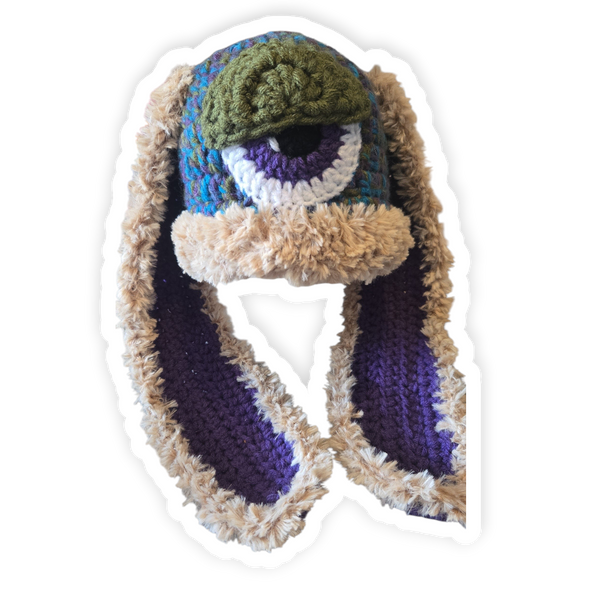 Bunny Ear Stash Eye Beanie