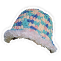 Multi-color Plush Bucket Hat